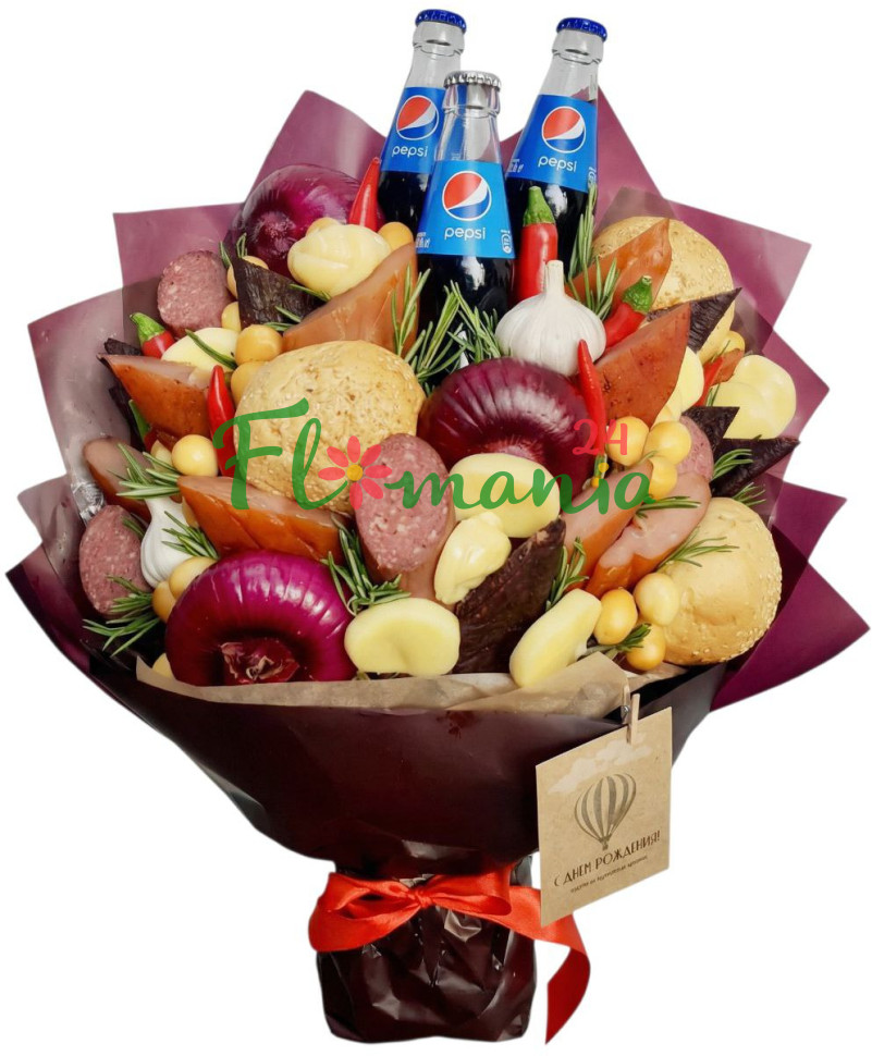 Мужской съедобный букет №14